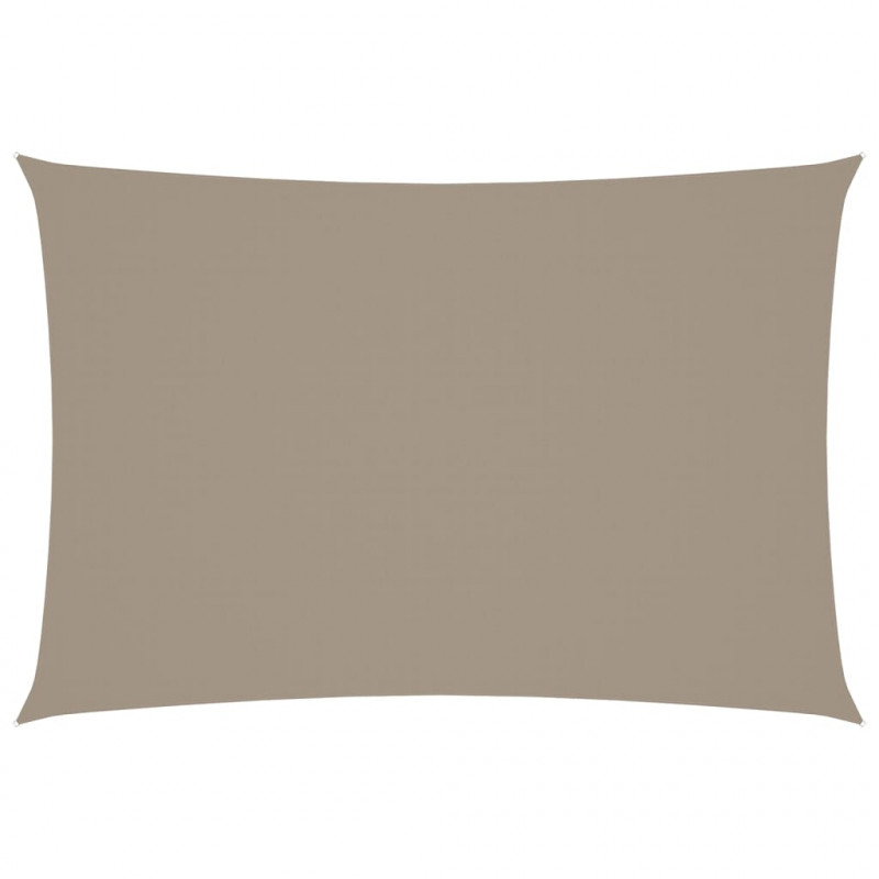 Prostokątny żagiel ogrodowy, tkanina Oxford, 2,5x4,5 m, taupe