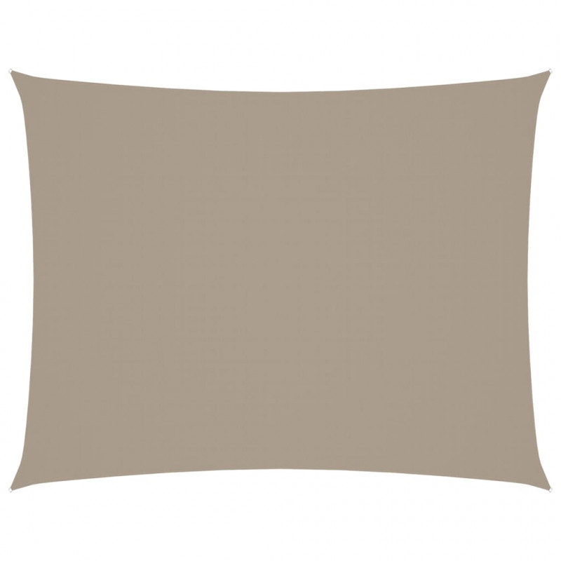 Prostokątny żagiel ogrodowy, tkanina Oxford, 3x4,5 m, taupe