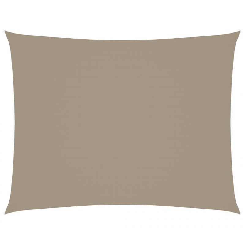 Prostokątny żagiel ogrodowy, tkanina Oxford, 3x6 m, taupe