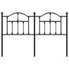 Metalowe wezgłowie, czarne, 150 cm