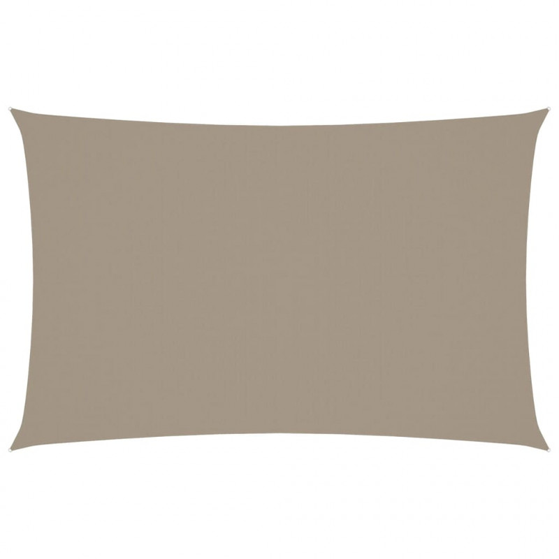 Prostokątny żagiel ogrodowy, tkanina Oxford, 4x7 m, taupe
