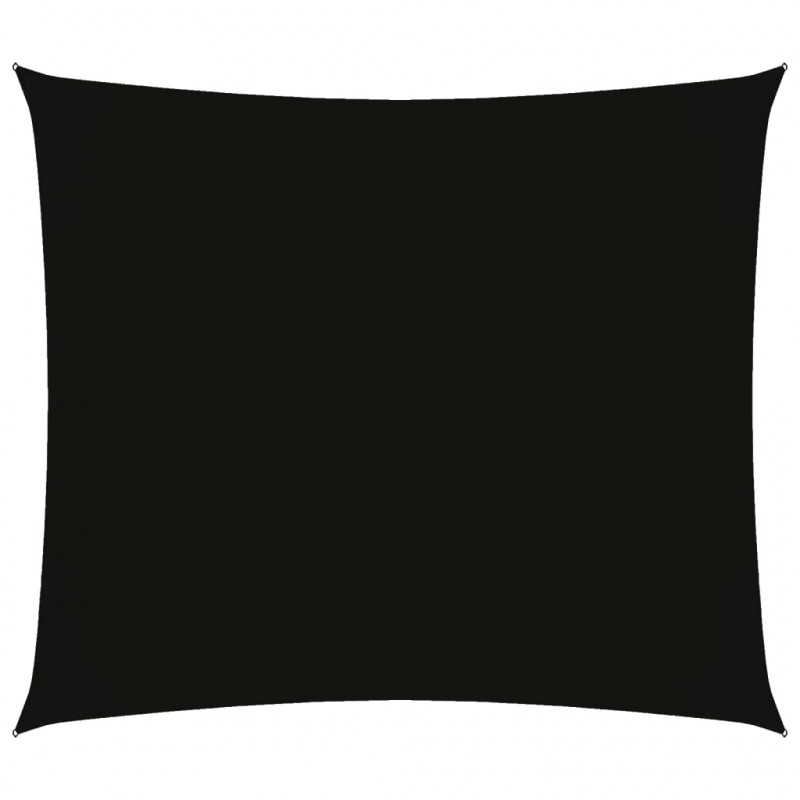 Prostokątny żagiel ogrodowy, tkanina Oxford, 2,5x3 m, czarny