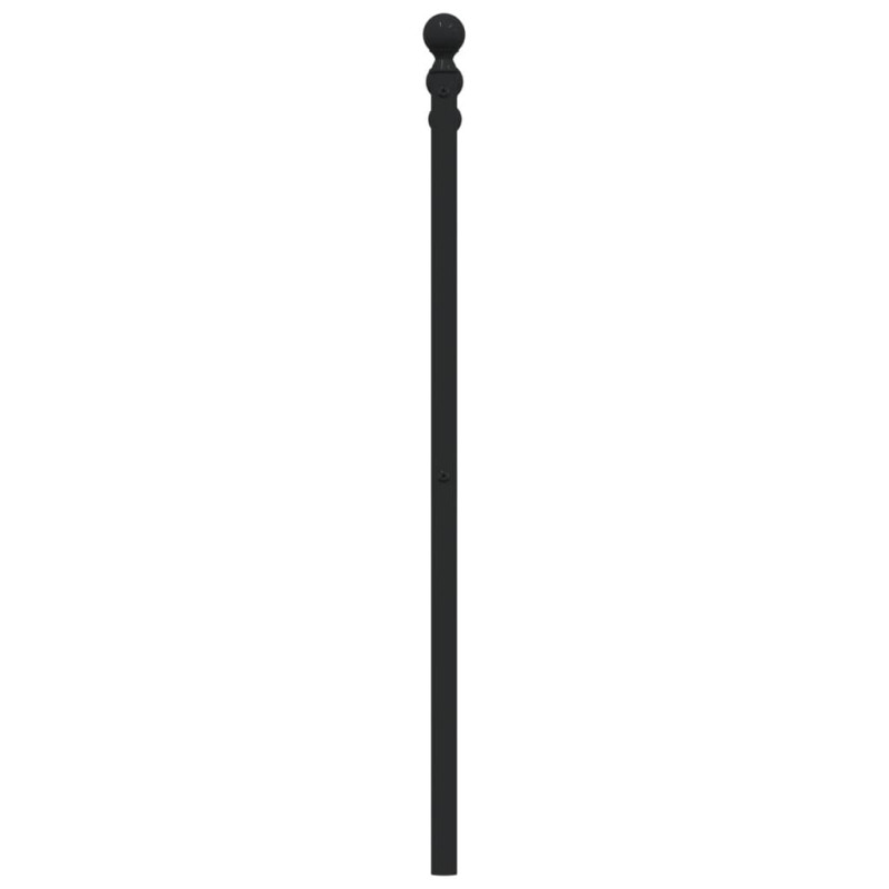 Metalowe wezgłowie, czarne, 193 cm