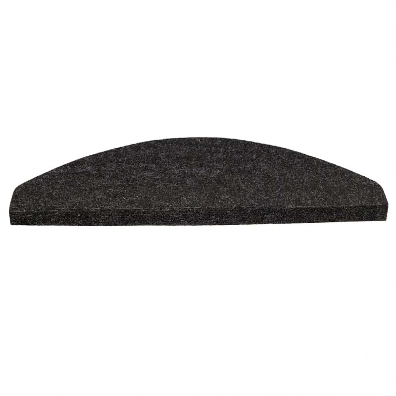 Samoprzylepne nakładki na schody, 15 szt., 56x17x3 cm, czarne