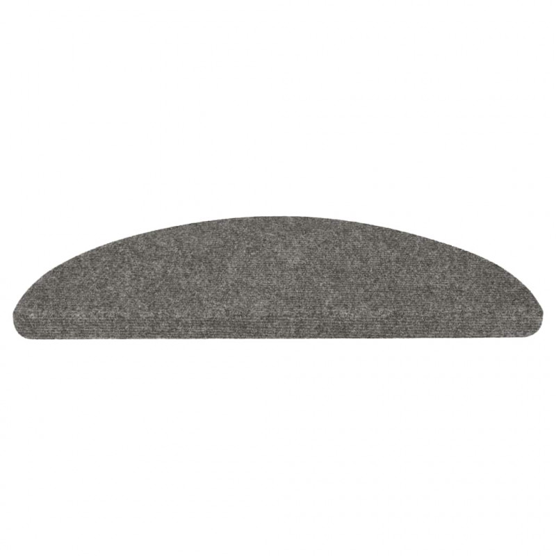 Samoprzylepne nakładki na schody, 15 szt., 56x17x3 cm, szare