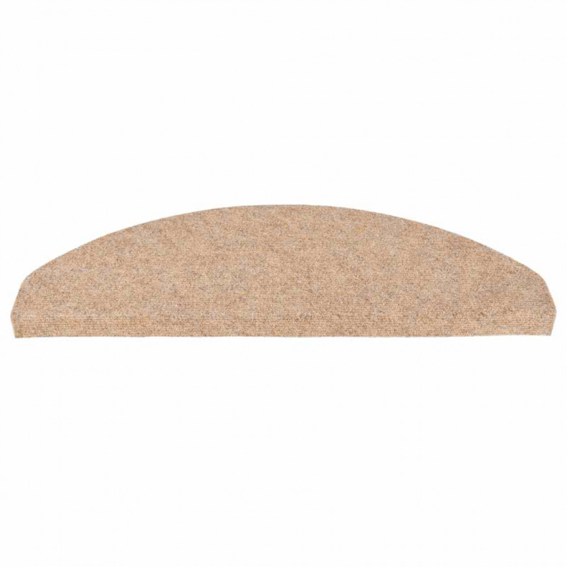 Samoprzylepne nakładki na schody, 15 szt., 65x22,5x3,5cm beżowe