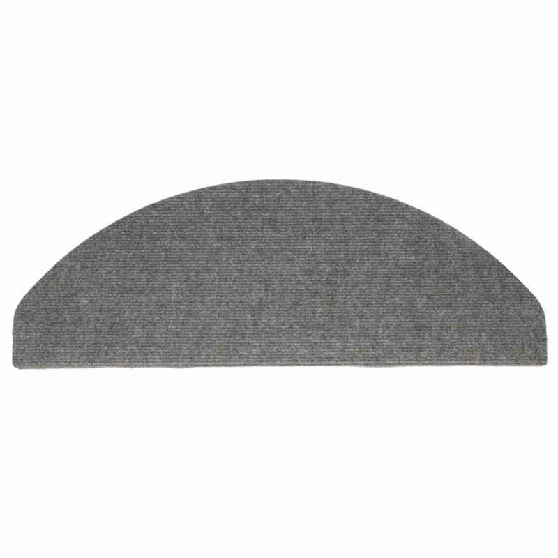 Samoprzylepne nakładki na schody, 15 szt., 65x22,5x3,5cm szare