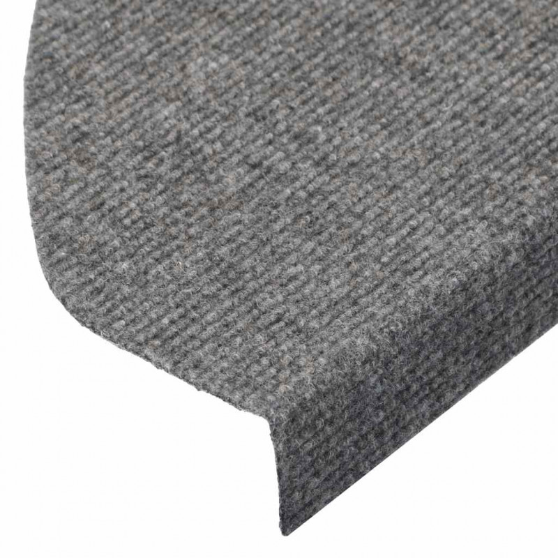 Samoprzylepne nakładki na schody, 15 szt., 65x22,5x3,5cm szare