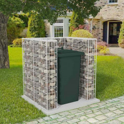 Gabion do osłonięcia kosza na śmieci, 110x100x120 cm