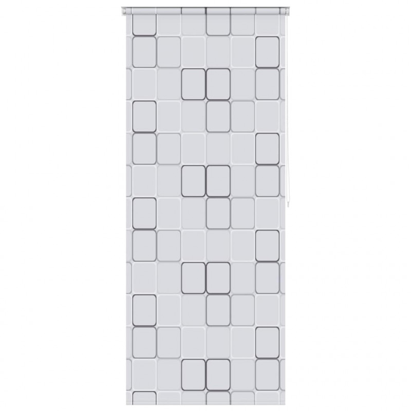 Roleta prysznicowa 100 x 240 cm, wzór w kwadraty