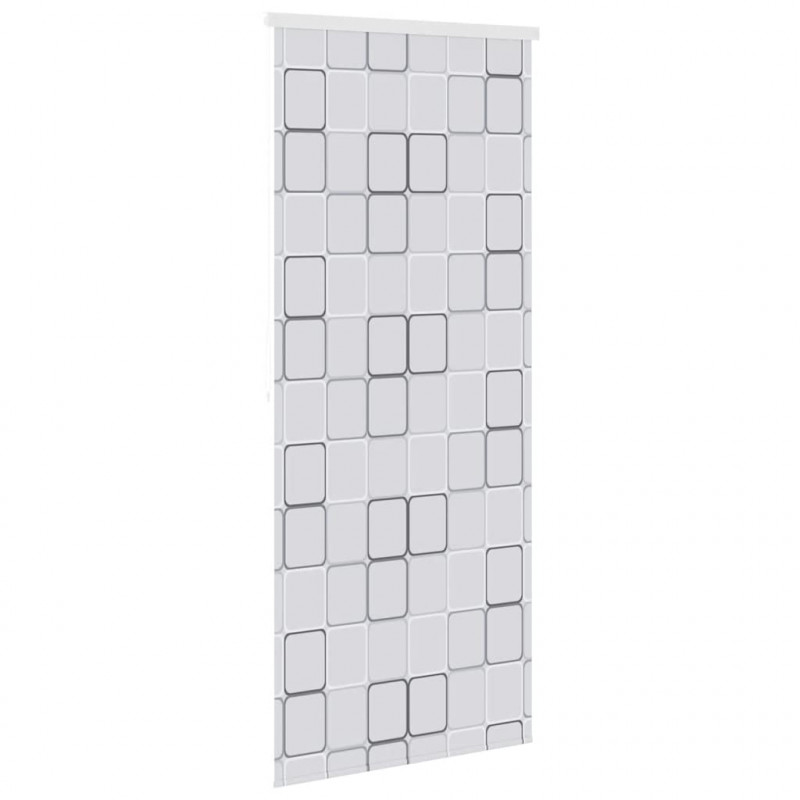 Roleta prysznicowa 100 x 240 cm, wzór w kwadraty