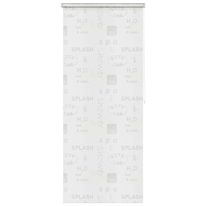 Roleta prysznicowa 80 x 240 cm, z napisami