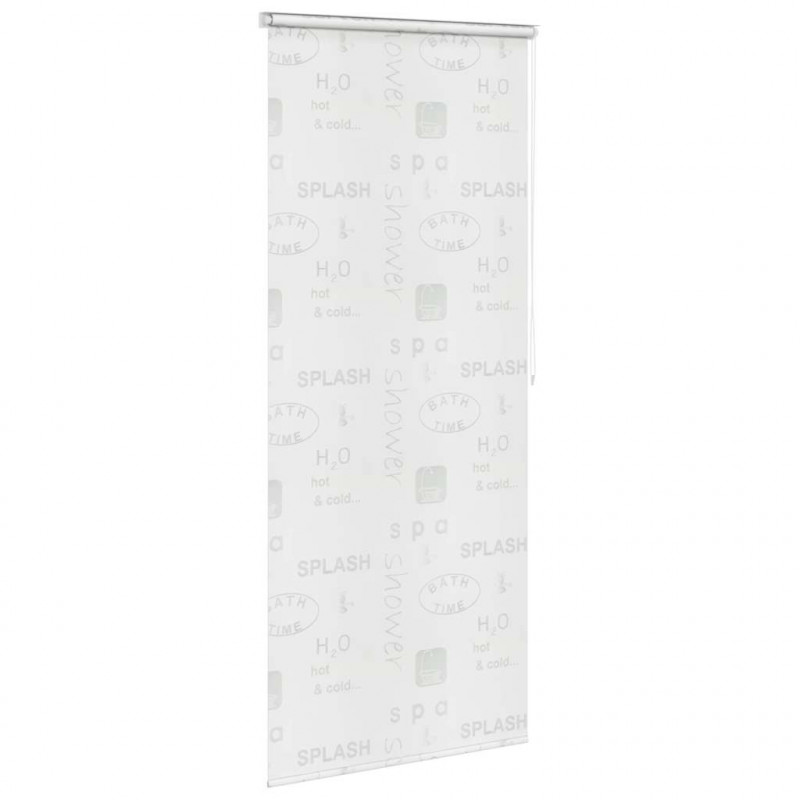 Roleta prysznicowa 80 x 240 cm, z napisami