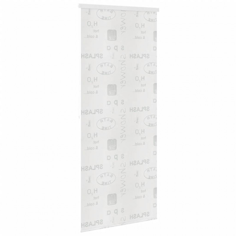 Roleta prysznicowa 80 x 240 cm, z napisami