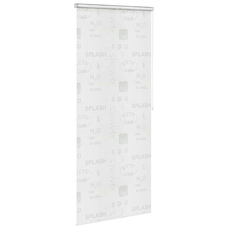 Roleta prysznicowa 100 x 240 cm, z napisami