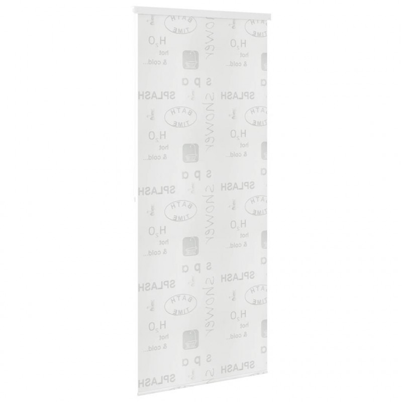 Roleta prysznicowa 100 x 240 cm, z napisami
