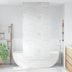 Roleta prysznicowa 120 x 240 cm, z napisami