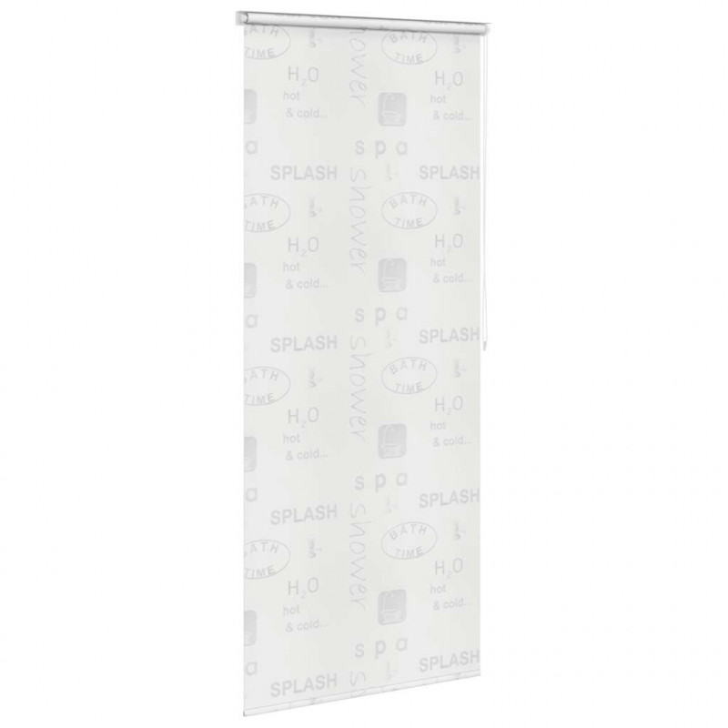 Roleta prysznicowa 120 x 240 cm, z napisami