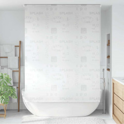 Roleta prysznicowa 160x240 cm, z napisami