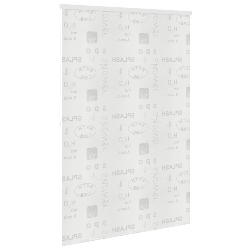 Roleta prysznicowa 160x240 cm, z napisami