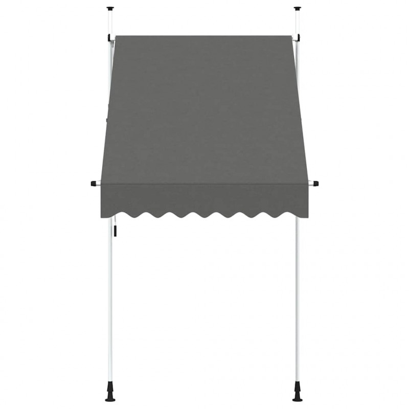 Markiza zwijana ręcznie, 150 cm, antracytowa