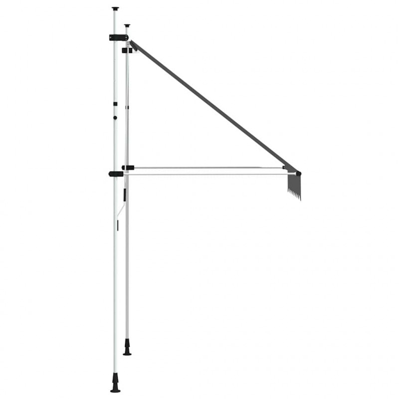 Markiza zwijana ręcznie, 150 cm, antracytowa