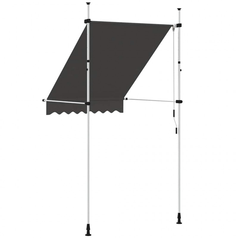 Markiza zwijana ręcznie, 150 cm, antracytowa