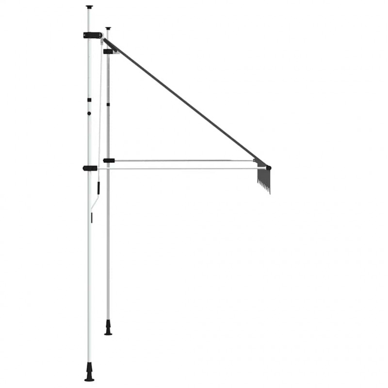 Markiza zwijana ręcznie, 200 cm, antracytowa