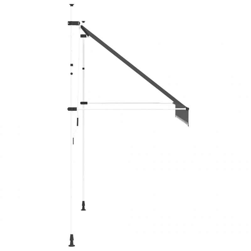 Markiza zwijana ręcznie, 250 cm, antracytowa