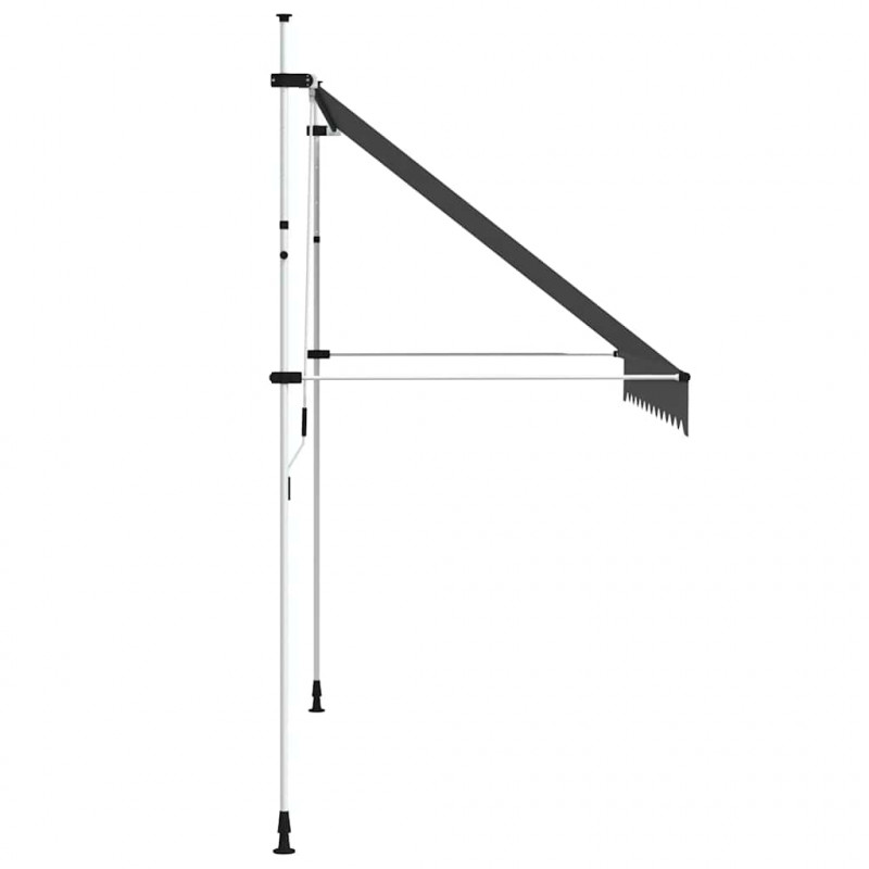 Markiza zwijana ręcznie, 300 cm, antracytowa