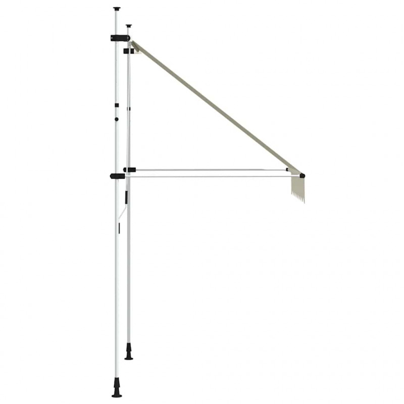 Markiza zwijana ręcznie, 150 cm, kremowa