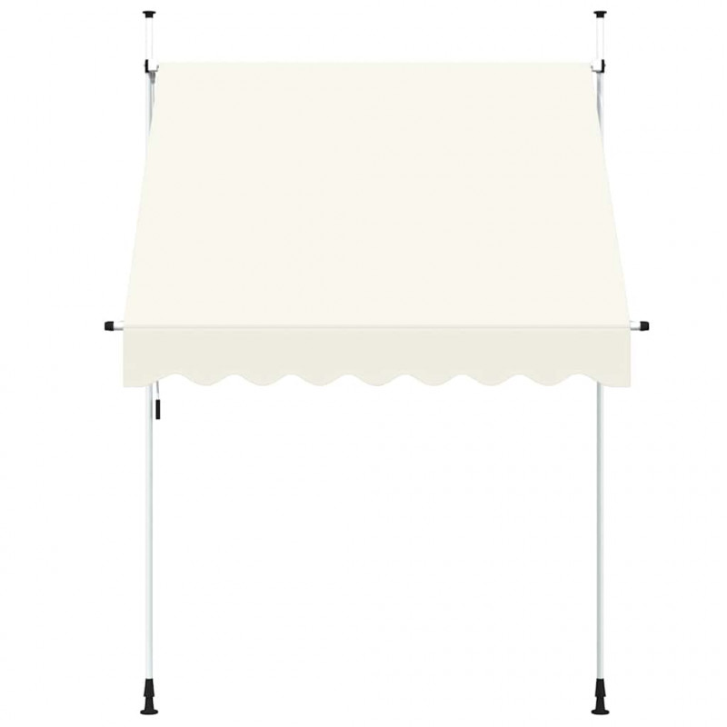 Markiza zwijana ręcznie, 200 cm, kremowa