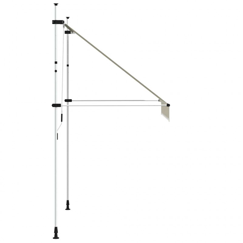 Markiza zwijana ręcznie, 200 cm, kremowa