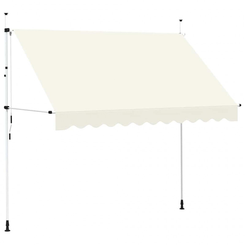 Markiza zwijana ręcznie, 300 cm, kremowa
