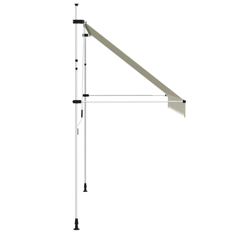 Markiza zwijana ręcznie, 300 cm, kremowa