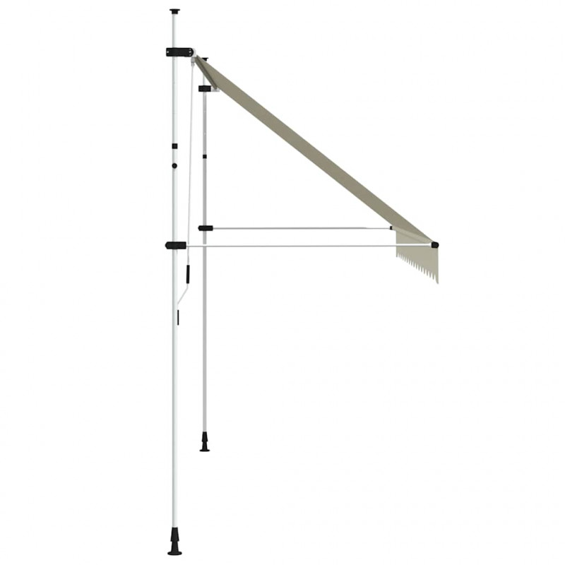 Markiza zwijana ręcznie, 350 cm, kremowa