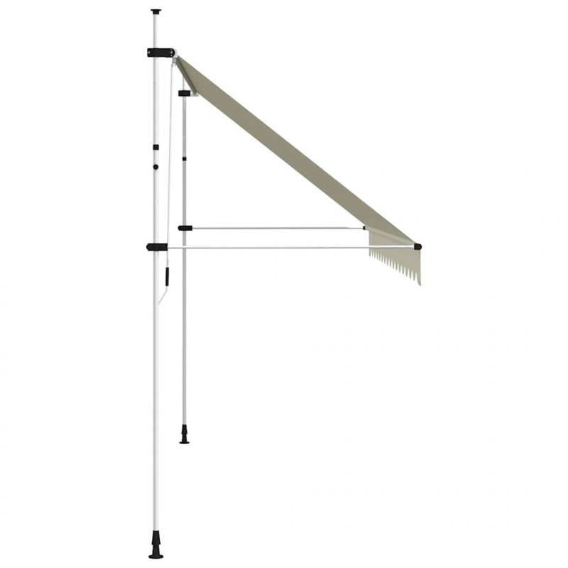 Markiza zwijana ręcznie, 400 cm, kremowa