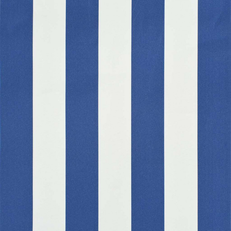 Markiza zwijana, 400 x 150 cm, biało-niebieska