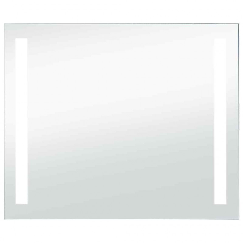 Ścienne lustro łazienkowe z LED, 80 x 60 cm