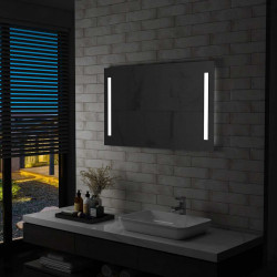 Ścienne lustro łazienkowe z LED, 100 x 60 cm