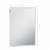 Ścienne lustro łazienkowe z LED, 60 x 80 cm