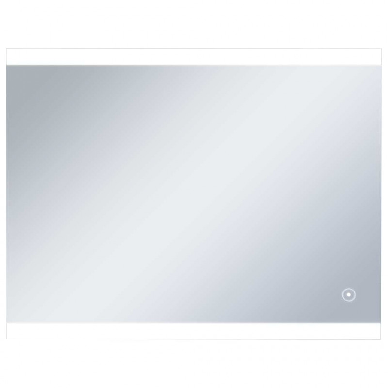 Lustro łazienkowe z LED i czujnikiem dotykowym, 80x60 cm