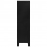 Szafa w stylu industrialnym, czarna, 90x40x140 cm, stal