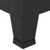 Szafa w stylu industrialnym, czarna, 90x40x140 cm, stal