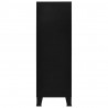 Industrialna szafka do przechowywania, czarna 75x40x120 cm stal