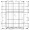 Podniesiona rabata gabionowa, trapezowa, stal, 100x20x100 cm