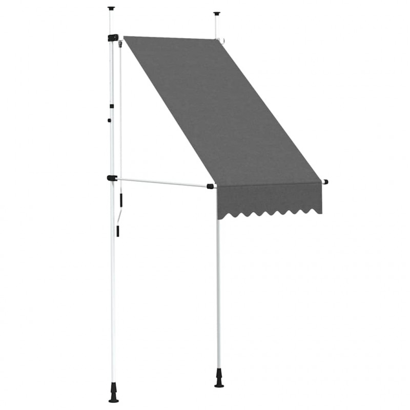Markiza zwijana ręcznie, 100 cm, antracytowa