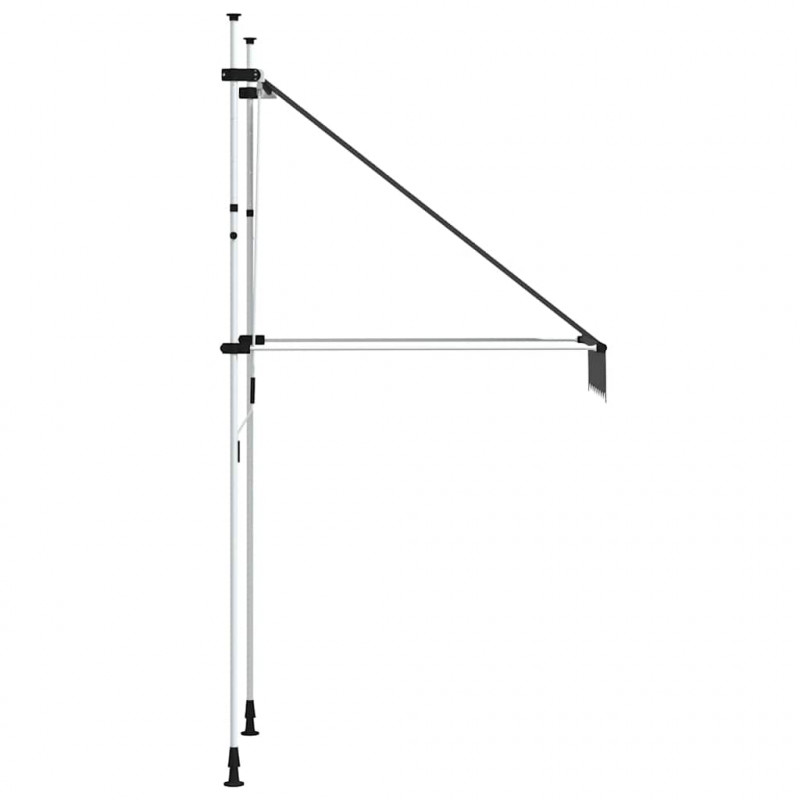 Markiza zwijana ręcznie, 100 cm, antracytowa