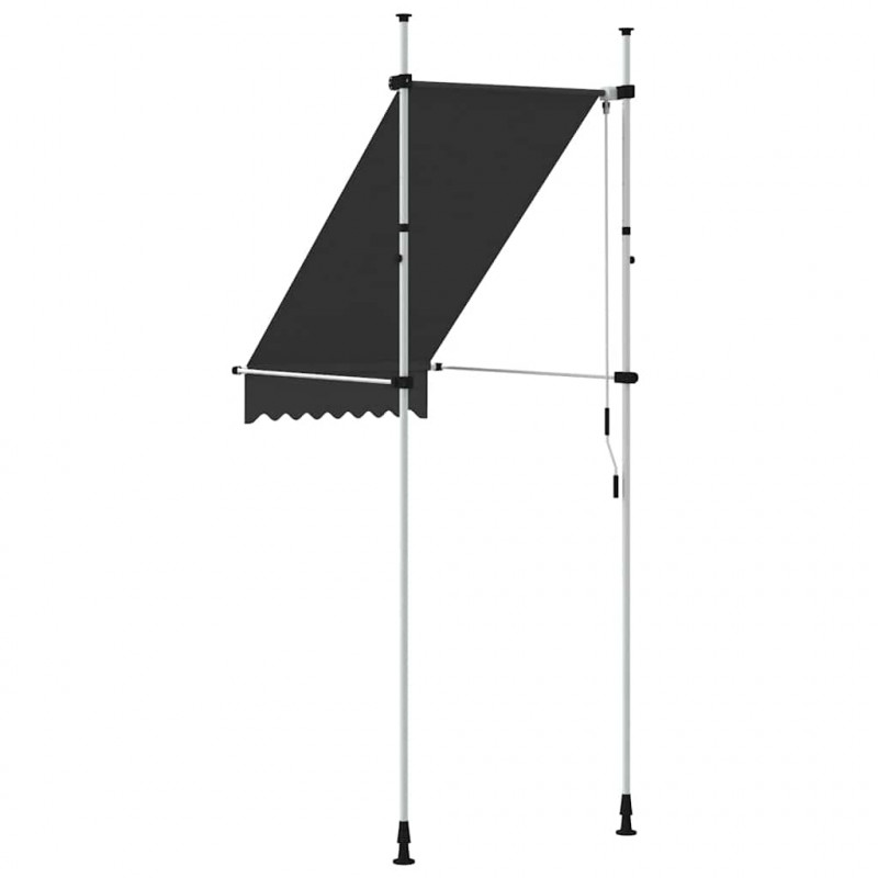 Markiza zwijana ręcznie, 100 cm, antracytowa