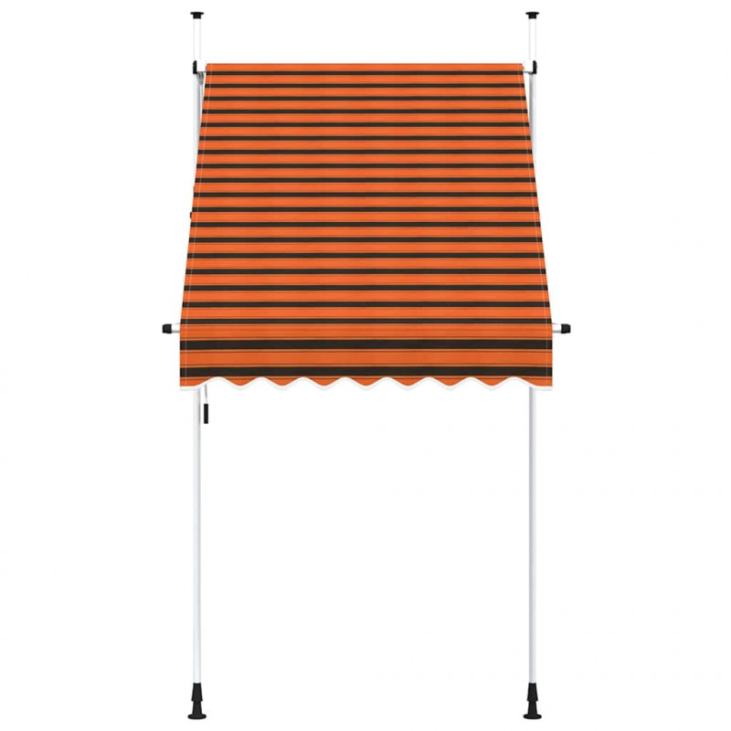 Ręcznie zwijana markiza, 150 cm, pomarańczowo-brązowa